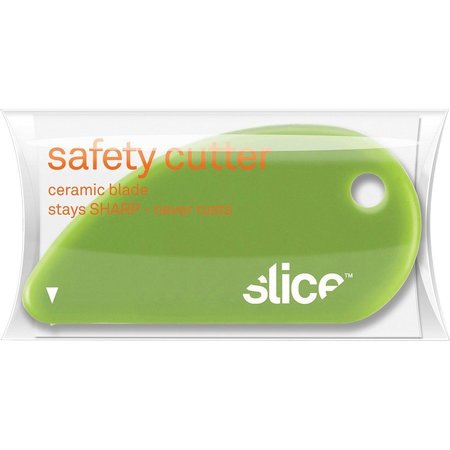 Slice Safety Cutter, Micro-Ceramic, 1/5"Wx2-2/5"Lx1-1/5"H, Green SLI00200